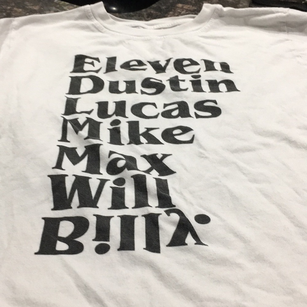 Stranger things tee white small